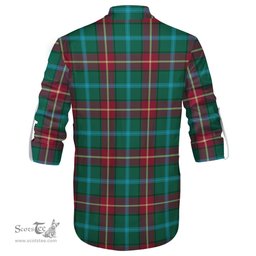 ScotsTee Shop Scottish Manitoba Province Canada Clan Tartan Mens Scottish Jacobite Ghillie Casual Shirt