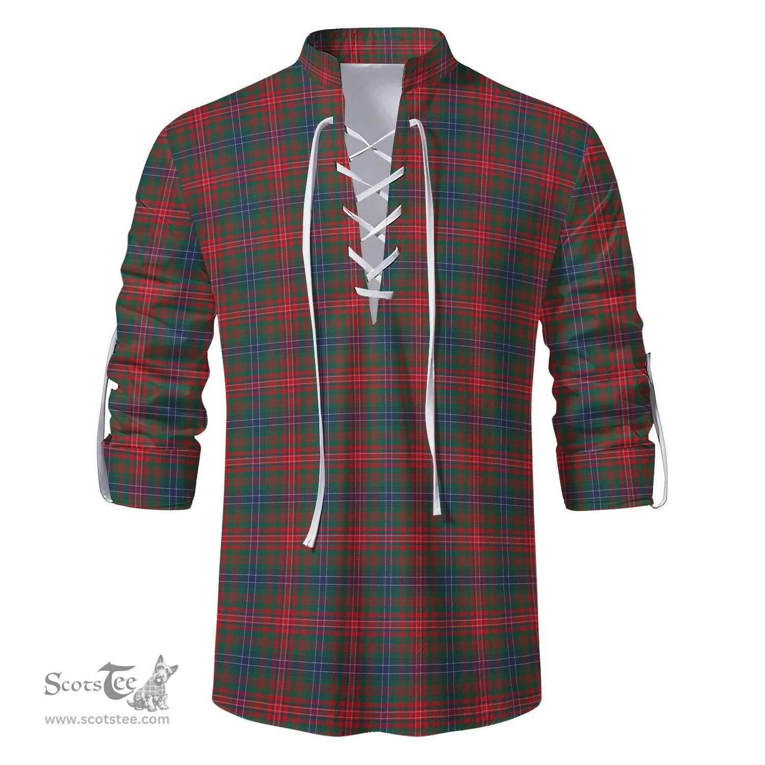 ScotsTee Shop Scottish Wilson Modern Clan Tartan Mens Scottish Jacobite Ghillie Casual Shirt