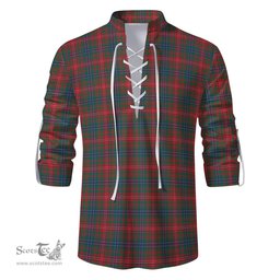 ScotsTee Shop Scottish Wilson Modern Clan Tartan Mens Scottish Jacobite Ghillie Casual Shirt