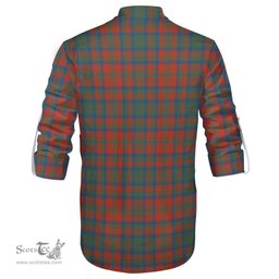 ScotsTee Shop Scottish Matheson Ancient Clan Tartan Mens Scottish Jacobite Ghillie Casual Shirt