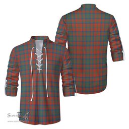 ScotsTee Shop Scottish Matheson Ancient Clan Tartan Mens Scottish Jacobite Ghillie Casual Shirt