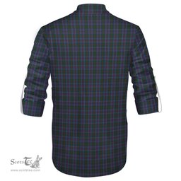 ScotsTee Shop Scottish MacHardy Clan Tartan Mens Scottish Jacobite Ghillie Casual Shirt
