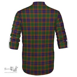 ScotsTee Shop Scottish Stevenson Clan Tartan Mens Scottish Jacobite Ghillie Casual Shirt
