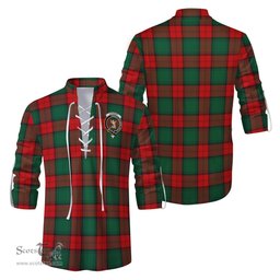 ScotsTee Shop Scottish Stewart Atholl Modern Clan Crest Tartan Mens Scottish Jacobite Ghillie Casual Shirt