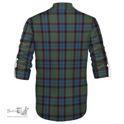ScotsTee Shop Scottish MacNicol Hunting Clan Tartan Mens Scottish Jacobite Ghillie Casual Shirt