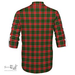 ScotsTee Shop Scottish Pollock Modern Clan Tartan Mens Scottish Jacobite Ghillie Casual Shirt