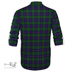 ScotsTee Shop Scottish Shaw Modern Clan Tartan Mens Scottish Jacobite Ghillie Casual Shirt
