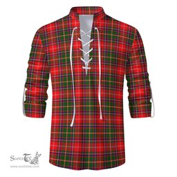 ScotsTee Shop Scottish Somerville Modern Clan Tartan Mens Scottish Jacobite Ghillie Casual Shirt