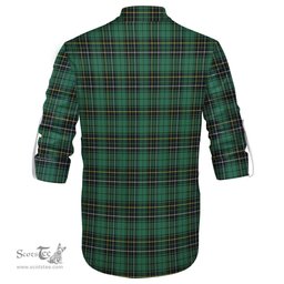 ScotsTee Shop Scottish MacAlpin Ancient Clan Tartan Mens Scottish Jacobite Ghillie Casual Shirt