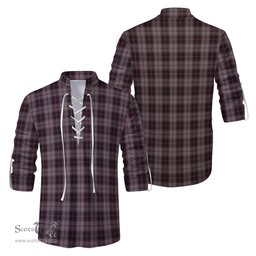 ScotsTee Shop Scottish MacPherson Hunting Clan Tartan Mens Scottish Jacobite Ghillie Casual Shirt