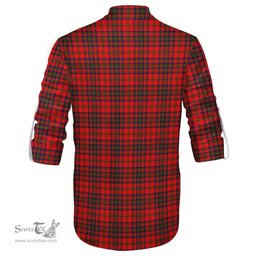 ScotsTee Shop Scottish Matheson Modern Clan Crest Tartan Mens Scottish Jacobite Ghillie Casual Shirt