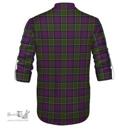 ScotsTee Shop Scottish MacDonald of Clan Ranald Modern Clan Tartan Mens Scottish Jacobite Ghillie Casual Shirt