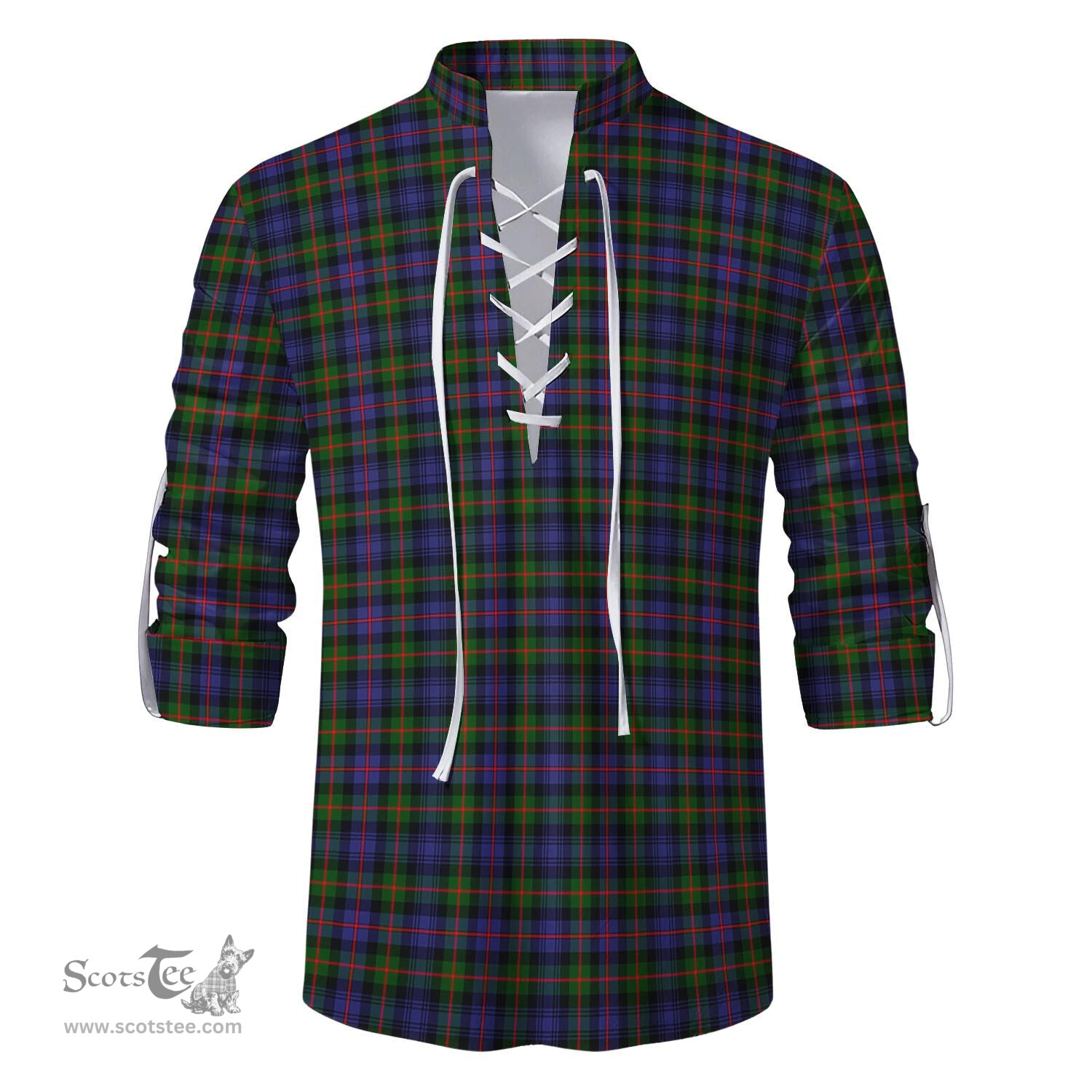 ScotsTee Shop Scottish Murray of Atholl Modern Clan Tartan Mens Scottish Jacobite Ghillie Casual Shirt