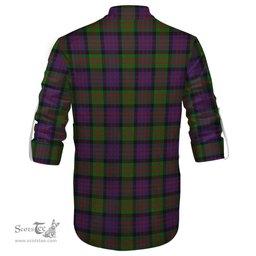 ScotsTee Shop Scottish MacDonald Clan Crest Tartan Mens Scottish Jacobite Ghillie Casual Shirt