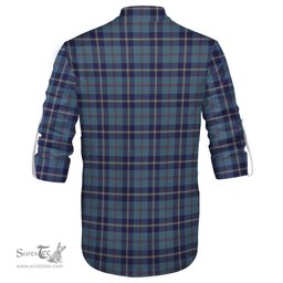 ScotsTee Shop Scottish MacRaes of America Clan Tartan Mens Scottish Jacobite Ghillie Casual Shirt