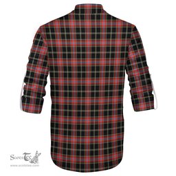 ScotsTee Shop Scottish Norwegian Night Clan Tartan Mens Scottish Jacobite Ghillie Casual Shirt