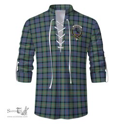 ScotsTee Shop Scottish MacDonell of Glengarry Ancient Clan Crest Tartan Mens Scottish Jacobite Ghillie Casual Shirt