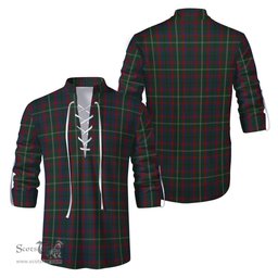 ScotsTee Shop Scottish Mayo County Ireland Clan Tartan Mens Scottish Jacobite Ghillie Casual Shirt
