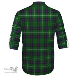 ScotsTee Shop Scottish MacDonald of The Isles Clan Crest Tartan Mens Scottish Jacobite Ghillie Casual Shirt