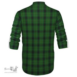 ScotsTee Shop Scottish MacArthur Highland Clan Tartan Mens Scottish Jacobite Ghillie Casual Shirt