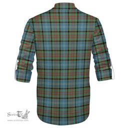 ScotsTee Shop Scottish Paisley Clan Tartan Mens Scottish Jacobite Ghillie Casual Shirt