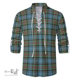 ScotsTee Shop Scottish Paisley Clan Tartan Mens Scottish Jacobite Ghillie Casual Shirt