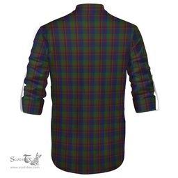 ScotsTee Shop Scottish Mann Clan Tartan Mens Scottish Jacobite Ghillie Casual Shirt
