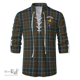 ScotsTee Shop Scottish MacTavish Hunting Clan Crest Tartan Mens Scottish Jacobite Ghillie Casual Shirt