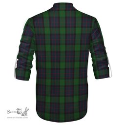 ScotsTee Shop Scottish MacWilliam Clan Tartan Mens Scottish Jacobite Ghillie Casual Shirt