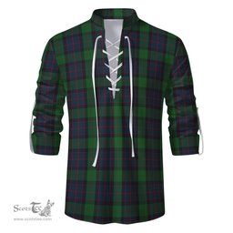 ScotsTee Shop Scottish MacWilliam Clan Tartan Mens Scottish Jacobite Ghillie Casual Shirt