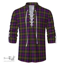 ScotsTee Shop Scottish MacDonell of Glengarry Modern Clan Tartan Mens Scottish Jacobite Ghillie Casual Shirt