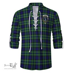 ScotsTee Shop Scottish MacNeil of Colonsay Modern Clan Crest Tartan Mens Scottish Jacobite Ghillie Casual Shirt