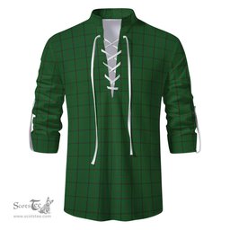 ScotsTee Shop Scottish Mar Tribe Clan Tartan Mens Scottish Jacobite Ghillie Casual Shirt