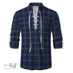 ScotsTee Shop Scottish MacKinlay Modern Clan Tartan Mens Scottish Jacobite Ghillie Casual Shirt
