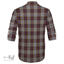 ScotsTee Shop Scottish MacInnes Ancient Hunting Clan Crest Tartan Mens Scottish Jacobite Ghillie Casual Shirt