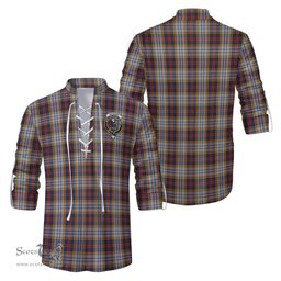 ScotsTee Shop Scottish MacInnes Ancient Hunting Clan Crest Tartan Mens Scottish Jacobite Ghillie Casual Shirt