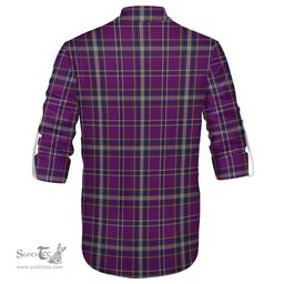 ScotsTee Shop Scottish O'Riagain Clan Tartan Mens Scottish Jacobite Ghillie Casual Shirt