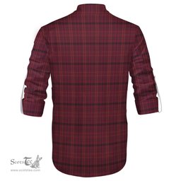 ScotsTee Shop Scottish Williams of Wales Clan Tartan Mens Scottish Jacobite Ghillie Casual Shirt