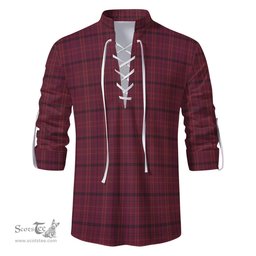 ScotsTee Shop Scottish Williams of Wales Clan Tartan Mens Scottish Jacobite Ghillie Casual Shirt