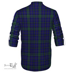 ScotsTee Shop Scottish Weir Clan Crest Tartan Mens Scottish Jacobite Ghillie Casual Shirt