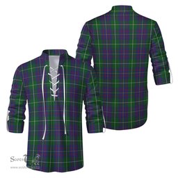 ScotsTee Shop Scottish MacIntyre Inglis Clan Tartan Mens Scottish Jacobite Ghillie Casual Shirt