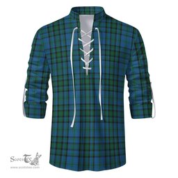 ScotsTee Shop Scottish Matheson Hunting Clan Tartan Mens Scottish Jacobite Ghillie Casual Shirt
