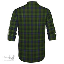 ScotsTee Shop Scottish Stewart Hunting Clan Crest Tartan Mens Scottish Jacobite Ghillie Casual Shirt
