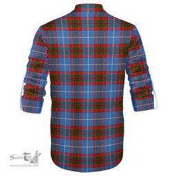 ScotsTee Shop Scottish Skirving Clan Tartan Mens Scottish Jacobite Ghillie Casual Shirt