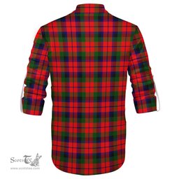 ScotsTee Shop Scottish MacNaughton Modern Clan Tartan Mens Scottish Jacobite Ghillie Casual Shirt