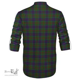 ScotsTee Shop Scottish Stewart of Appin Hunting Clan Crest Tartan Mens Scottish Jacobite Ghillie Casual Shirt