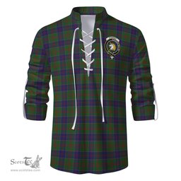 ScotsTee Shop Scottish Stewart of Appin Hunting Clan Crest Tartan Mens Scottish Jacobite Ghillie Casual Shirt
