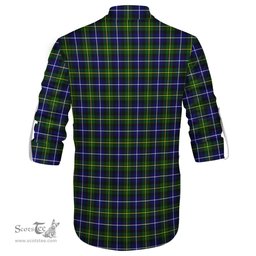 ScotsTee Shop Scottish MacNeil of Barra Modern Clan Tartan Mens Scottish Jacobite Ghillie Casual Shirt