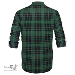 ScotsTee Shop Scottish MacAulay Hunting Ancient Clan Tartan Mens Scottish Jacobite Ghillie Casual Shirt
