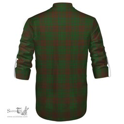ScotsTee Shop Scottish MacAlister of Glenbarr Hunting Clan Crest Tartan Mens Scottish Jacobite Ghillie Casual Shirt
